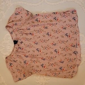 Worthington Petite Pink Floral Blouse